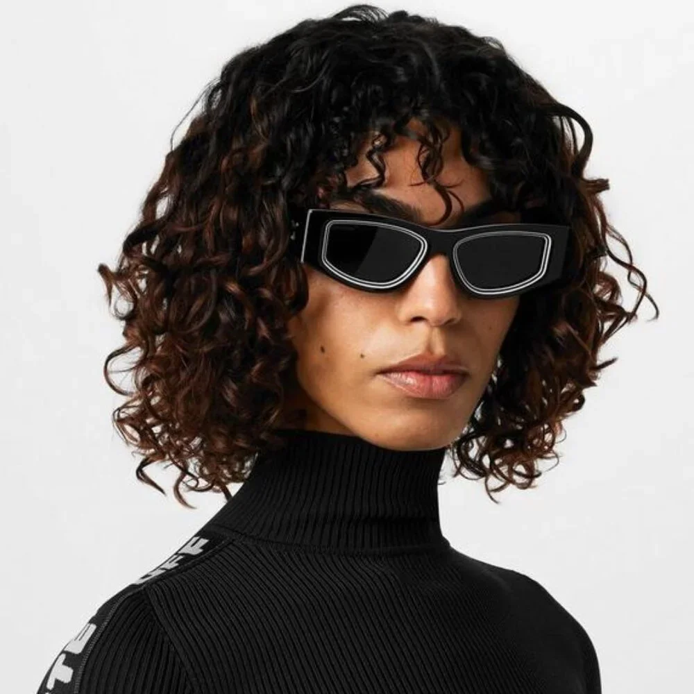 NEW OFF-WHITE SUNGLASSES, BLACK WHITE CAT EYE SUNGLASSES OFF-WHITE ANDY